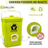 Set,3 Chicken Feeder and Waterer Gallon Automatic Chicken Feeder No Waste,Hanging Poultry Kit with Chicken Waterer
