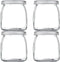Thymart 5.3oz / 7 OZ Mini Glass Jar with Lid for Pudding,