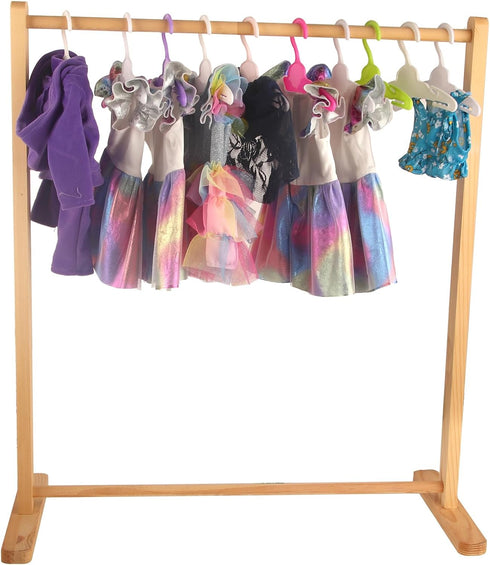 20 Pcs Doll Hangers for 18 inch Doll Clothes, Sturdy Accessories, Safe ABS Plastic (10 Pink and 10 White)