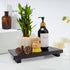Black Bathroom Counter Organizer Wooden Display Pedesta Stand Kitchen Countertop Trays Farmhouse Wood Riser Dish Soap Dispenser Holder for Bathroom Decor Kitchen Sink Accessories Vanity Tray by Renawe