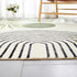 RoomTalks 3x5 Boho Green Cute Small Area Rugs Washable, Modern Abstract Geometric Shape with Tropical Leaves Non Slip