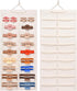Lolalet Hair Claw Clip Organizer, 1 Pack Wall-Mounted Storage for Women, Beige