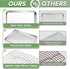 TeamFar Toaster Oven Pan with Rack Set, 9’’ x 7’’ x 1’’ Stainless Steel Baking Tray with Mini Cooling Grid Rack, 2pcs