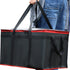 2 Pack XXXL Insulated Food Delivery Bag Black Red Cooler Bags Keep