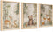 ICHZUMW Woodland Nursery Decor Wall Art Set of 3, Cute Forest Friend Animal
