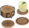 Absorbent Cork Coasters for Drinks with Holder, Housewarming Gifts for New Home, Living Room Decor, Apartment Decor