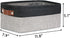 DULLEMELO Small Collapsible Fabric Basket for Organizing, Shelves, Closets, Laundry, Decorative Gift Basket (Black &