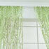 Ufurty 2 Pieces Willow Window Curtain Voile Tulle Panel Drapes, Green Color, Sheer Gauze for Living Room, Bedroom,