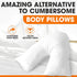 Cheer Collection Oversized V-Shaped Pillow for Side Sleepers, L-Shaped Pregnancy Pillow for Neck and Shoulder Support