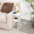 Yoobure C Shaped End Table with Charging Station, Small Side Tables for Living Room Bedroom, Sofa Table with USB Ports