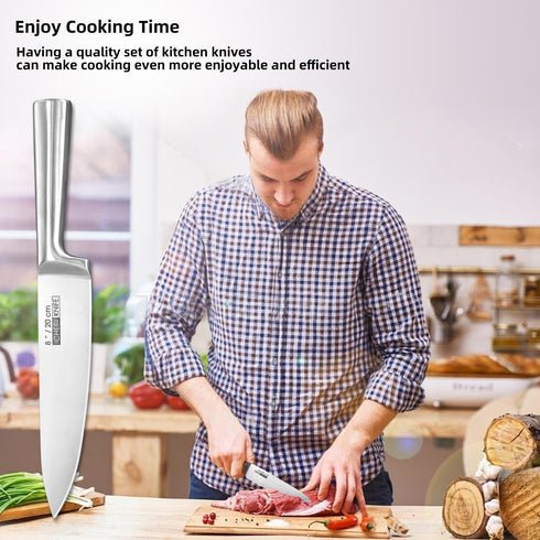KOFERY 5 Piece Professional Kitchen Knife Set, Ergonomic Handle with High Carbon Stainless Steel Blades, Gift Box