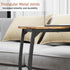 LAKEMID C-Shaped End-Table - Side Table for Couch,Curved Support Legs, Slide Under Couch Table for Sofa, TV Tray Table