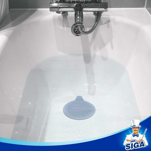 MR.SIGA Silicone Bathtub Stopper, Drain Stopper for Shower and Sink, 5.1" Diameter, 3 Pack