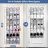MISSLO 28 Large Pockets Over The Door Shoe Rack Hanging Organizer for Closet Door Shoe Storage Holder, White