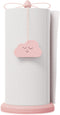 Cute Pink Paper Towel Holder with Beer Bottle Opener, Beech Wood Kitchen Accessories, Windproof Design for Outdoors