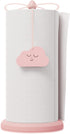 Cute Pink Paper Towel Holder with Beer Bottle Opener, Beech Wood Kitchen Accessories, Windproof Design for Outdoors