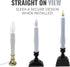612 Vermont Window Candle Holders with Suction Cups, Fits Most Battery and Electric Window Candles