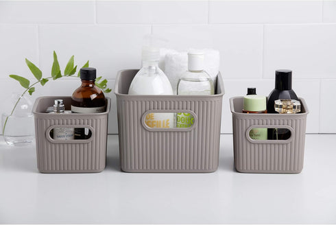 Baobab Small Multi-purpose Storage Basket, 1.5 Litres Capacity, Taupe, 12.8 x 16.7 x 10 cm