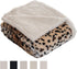 Lavish Home Fleece Sherpa Throw Blanket, Ultra Soft Plush, 50" x 60", Tiger Set of 1