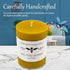 100% Pure Beeswax Candle - Medium Pillar Candle, 60 Hour Burn Time, 3x4 Inch - Alternative Imagination