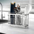 Utensil Holder with 3 Compartments, Stainless Steel Drying Rack, Dish Drainer for Kitchen Counter, Silverware Organizer