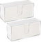 Whdiystella 2Pcs Acrylic Paper Towel Dispenser, Paper Towel Holder Countertop Clear Multi Trifold