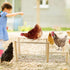 Vehomy Natural Wood Chicken Perch - Adjustable Roosting Ladder for Poultry