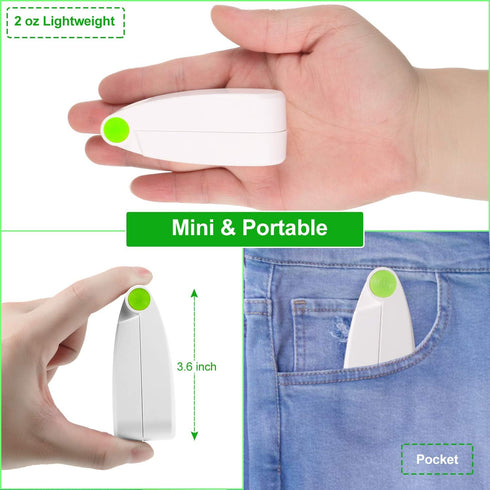 3 Pack Portable Pocket Fans, Handheld Mini Fan, USB Rechargeable for Travel and Outdoors