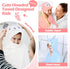 3 27.5 50 Inch 3-10 Moukeren Pcs Hooded Towel for Kids x Large Toddler Baby Bath Towel Coral Fleece Soft Absorbent Kids