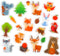 20 PCS Woodland Animals Thick Gel Clings - Window Decals Stickers for Kids, Toddlers, and Adults Home Nursery