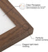 8x10 5x7 8x10 Display,Walnut,1 Pack Boarding Picture Frame,Display photo with Mat or picture without,Photo Frame