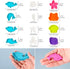 Patelai 12 Pieces Ocean Fish Cookie Cutters with Plunger Stamps Set, 3D Under The Sea Baking Tool