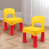 2-4 burgkidz Toddler Chair Plastic for Year Old, Kids Small Chair for Little Boys Girls, Lightweight Durable Montessori