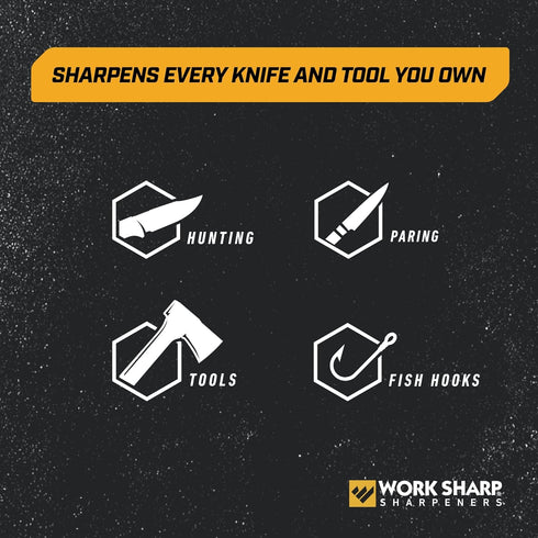 Work Sharp Portable Knife Sharpener, WSEDCPVT EDC, Black
