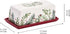 Counter, Countertop, Bico Santa On The Way Ceramic Butter Dish with Lid, Wide Butter Keeper for Kitchen Microwave