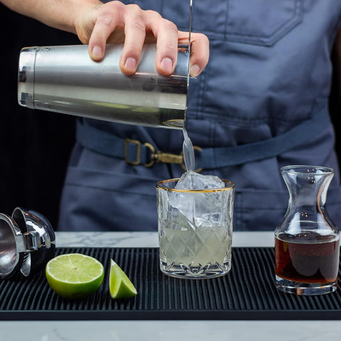 Professional Bartending Kit: Weighted Boston Shaker Tins, Hawthorne Strainer, and Japanese Jigger Cocktail Shaker Set