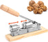 Anwenk Nutcracker Heavy Duty Nut cracker Pecan Cracker Walnut Cracker Plier Opener Tool Desktop Wood Base & Handle