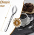 Hiware 6-Piece Stainless Steel Demitasse Espresso Spoons, 4 Inches Mini Coffee Spoons