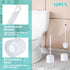 12 Sets Set 14.57 Roshtia Toilet Brush and Holder for Bathroom Toilet Bowl Brush Scrubber with Caddy for Deep Cleaning