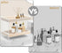 Bathroom Countertop Organizer, 2-Tier Wood Shelf for Cosmetic Storage, Acrylic Standing Rack for Home