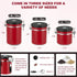 Cereal,16OZ,Red ShanSon Coffee Canister Airtight Coffee Container Stainless Steel Coffee Bean Storage Container