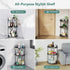 3 Corner Shower Caddy Standing, Tier Shower Organizer Stand with Soap Holder, Rustproof Shower Shelves for Bathroom