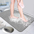 Shower Mat Bathtub Mat Non Slip - 16x32 Inch, Upgraded No Suction Cup Soft Textured PVC Loofah Tub Mat with Drain for