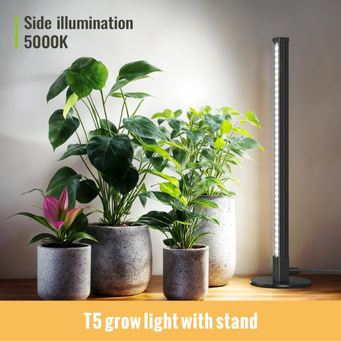 72 5000K Light,1.4FT Vertical Grow Light, LEDs Full Spectrum Light Bar, Wide Illumination Area Desk Stand Plant Lamp