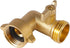 AuySier 90 Elbow Elbow 3/4" Brass Degree Hose for RV, Garden Hose Connector with Shut Off Valves, Garden Hose