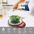 NUTRI FIT Digital Kitchen Food Scale, Large Stainless Steel Platform for Baking and Cooking, Red