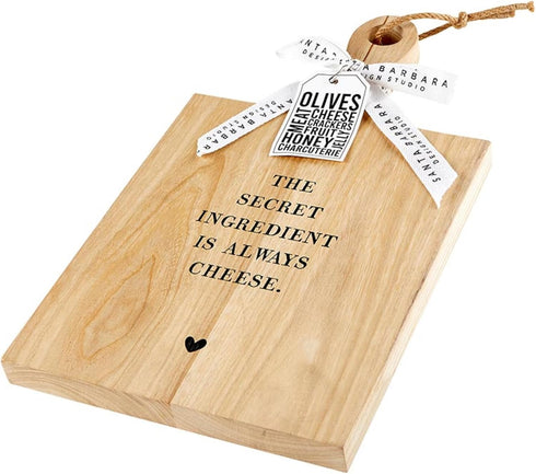Santa Barbara Design Studio Paulownia Wood Charcuterie Board, Cheese Board, 17.5" L x 10" W x 1" H