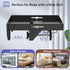 Bedside Shelf, Bunk Bed Table Shelf for Top Bunk, Black Clip On Nightstand with Removable Cup Holder&Power Strip