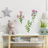 8 PerKoop Pcs Wooden Flowers Wall Decor Boho Wildflowers Hanging Sculpture Wood Floral Cutouts for Nursery Bedroom