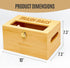 1333 Libreshine Extra Large Bamboo Trash Bag Dispenser Holder for Tall Kitchen Bags, Fits Costco Jumbo Rolls, Gallon